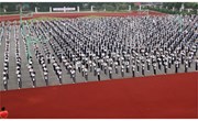 我校举行第三届体育节广播操比赛
