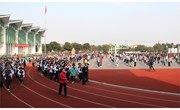 我校举行阳光体育冬季长跑启动仪式