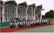 我校组织举行2015年体育节跑操比赛